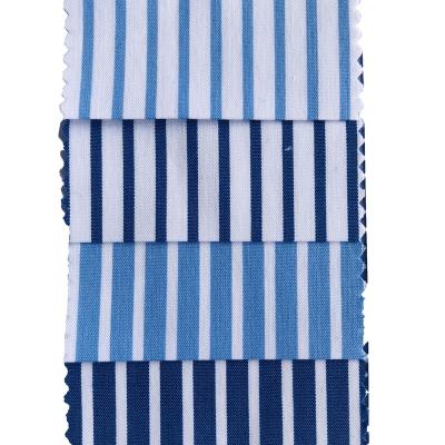 China Wholesale breathable hot sale factory directly support cheap cotton nylon spandex woven stripe shirt dress fabric for sale