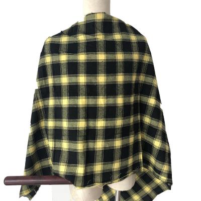 China Factory direct support TC polyester anti-static wholesale cheap cotton woven plaid check shirt fabric for sale