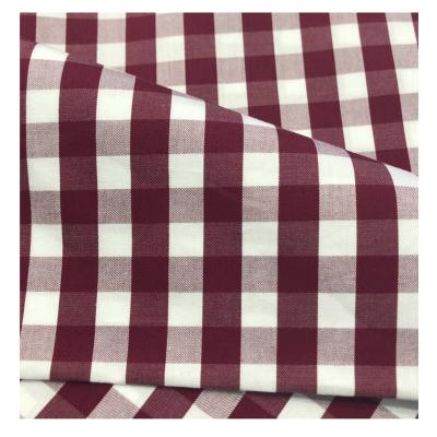 China New Design Factory Direct Support Anti-Static 100% Cotton Woven Plaid Check Shirt Cloth Fabric for sale