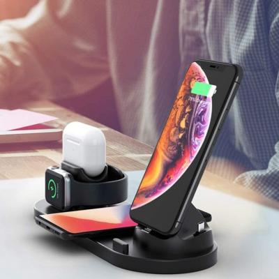 China Mobile Phone 4 in 1 Portable Wireless Usb Mobile Phone Charging Station Commercial For Electronic Equipment for sale