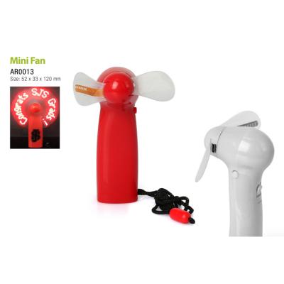 China Household Sell Well New Type Small Cartoon Hand Held Mini Fan With Cord Portable Cool for sale