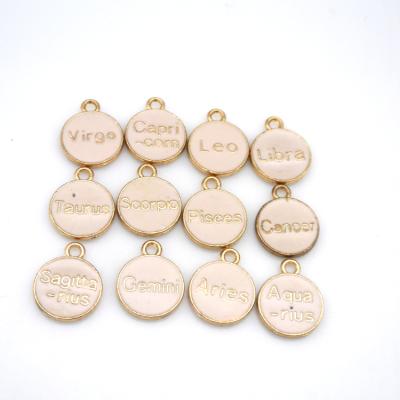 China Unique Antique Bronze Plated Necklace Enamel Logo Tags Charms Pendants For DIY Jewelry Making for sale