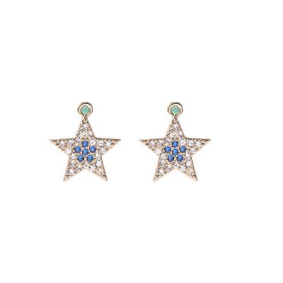 China 2022 Other New Arrivals Fashion Copper Jewelry Luxury Zircon Pendants Star Charms 2022 for sale