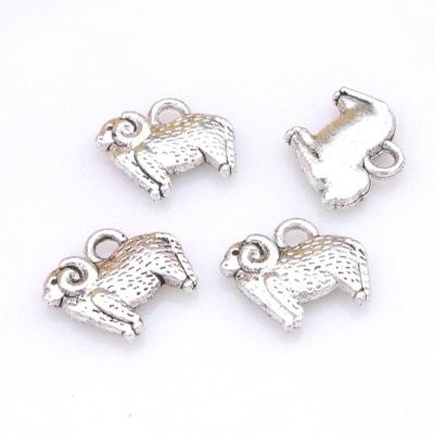 China New Cute Animal Handmade Zodiac Customized Silver Plated Lamb Necklace Bracelet Pendant for sale