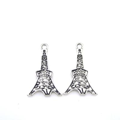 China CLASSIC Tibetan Silver Zinc Alloy Eiffel Tower Pendants Charms For Necklace Jewelry Making for sale