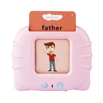 China Educational Hot Sale Kindergarten Learning Toys Early Educational Electric Smart Children Speaking Flash Card Words Reading Teaching Machine for sale