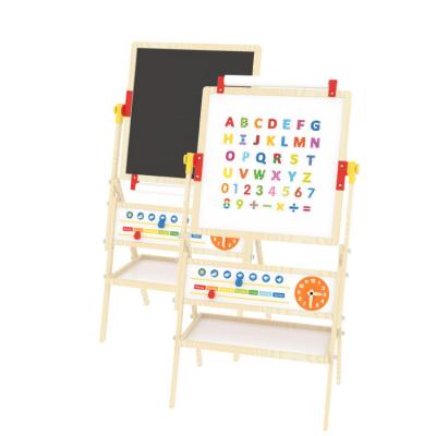 China 2022 Hot Sale Children's Magnetic Wooden Art Painting Toy Educational Wooden Drawing Board DIY Paint for sale