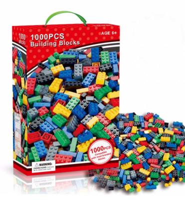 China Eco-friendly Material Wholesale Kids Building Block Toys Set 1000pcs Building Block Classic Diy Bricks Education Toys for sale