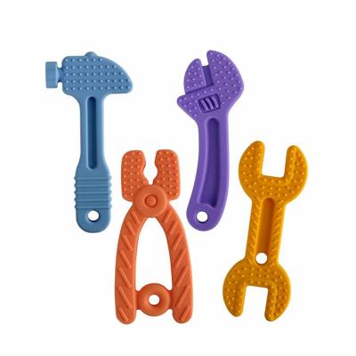 China Non-Toxic Wholesale Baby Bpa Free Chew Toys New Design Funny Shape Teething Toys Food Grade Silicone Baby Teether for sale