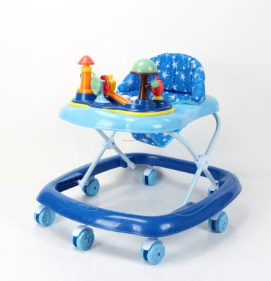 China Adjustable Height Anti-O-Leg Baby Roller Musical Walking Walker Walker with 8 Swivel Wheels for sale