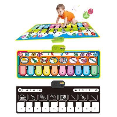 China Eco-friendly Musical Piano Mat Keyboard Play Mat Portable Musical Covering Instrument Toy Baby Dance Mat for sale