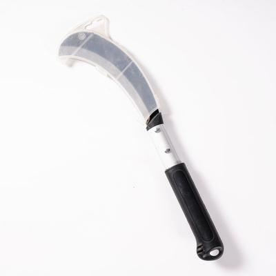 China Unrated Solid Durable Grass Cutting Head Stainless Steel Aluminum Alloy Handle Sickle Knife Sickle for sale