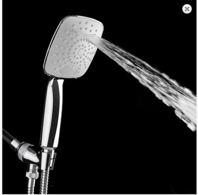 China Silver Hand Held Multi Function Shower Head  To Increase Water Pressure For Bathing for sale