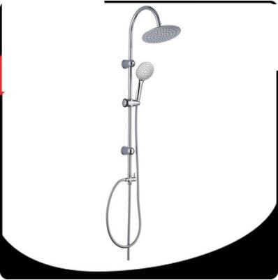 China Luxury Brushed Nickel Shower Mixer Set PC Material With Stainless Steel Panel for sale