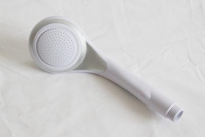 China White Plastic Water Saving Handheld Shower Heads Single Function For Bathroom for sale