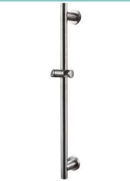 China Standard Drill Less Shower Slide Bar Brushed Nickel For Hand Held Shower Head for sale