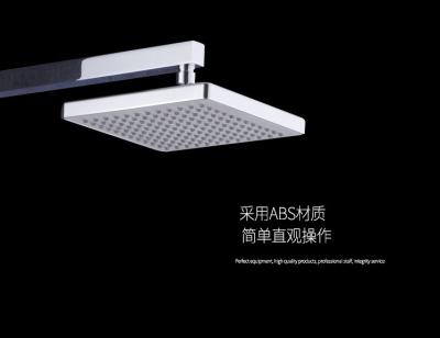 China ABS Chrome Luxury Overhead Shower Head Rainfall Water Efficient for sale