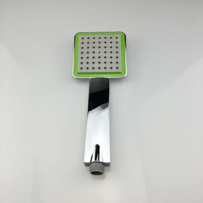 China Rectangular Hand Held Water Conserving Shower Head / Handheld Rain Shower Head for sale