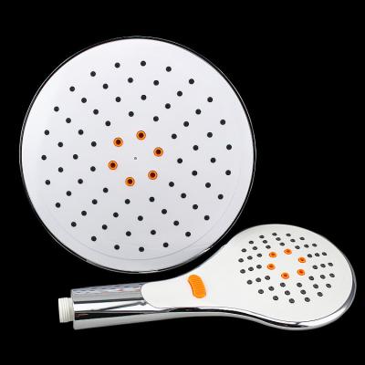 China Bathroom Round Shower Head Sets Overhead Handheld Type Water Efficient for sale