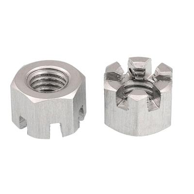 China DIN 935 Heavy Industry SS304 Castle Nuts Factory Price High Strength Good Quality Slotted Nuts for sale