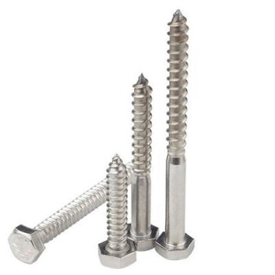 China Stainless Steel DIN571 Hex Head Self Tapping Hex Screw Lag Screw Wood Nails for sale