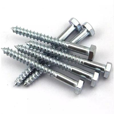 China Economical Stainless Steel Custom Design Din571 Wood Head Zinc Concrete Hex Screw for sale