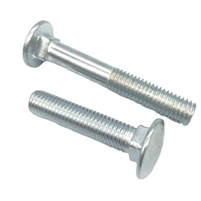 China DIN603 Stainless Steel Carriage Bolt Round Galvanized Black Carriage Bolt Main Bolt Mushroom Head for sale