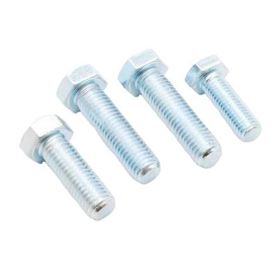 China DIN933 Hex Head Bolt Factory Price Steel Galvanized Full Thread M6 M8 M10 Hex Bolt Stainless Steel for sale