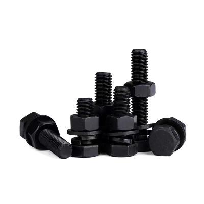 China Furniture Made In China High Strength Bolt Grade 8.8 Hex Black Bolt Nuts Washers Bolts For Motorcycle for sale