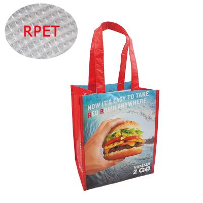 China Eco-friendly Polypropylene Reusable Packaging Laminated CEO Bag Non Woven Packaging RPET Shopping Bag PP Woven Bag for sale