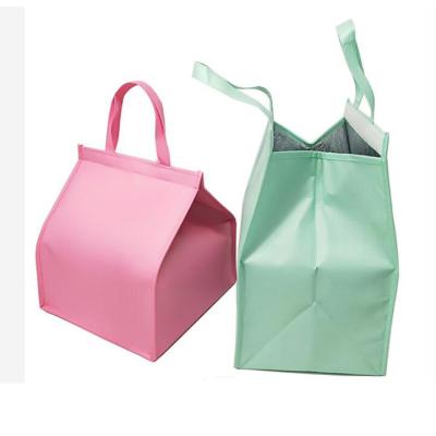 China Waterproof Extra Large Heavy Duty Custom Logo Reusable Tote Food Delivery Bag Insulated Cooler Bag for sale