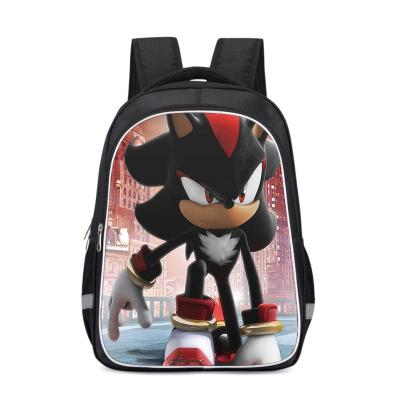 China Custom Printing School Bag Waterproof SONIC FORCE School Bags Kids Backpacking For Boys for sale