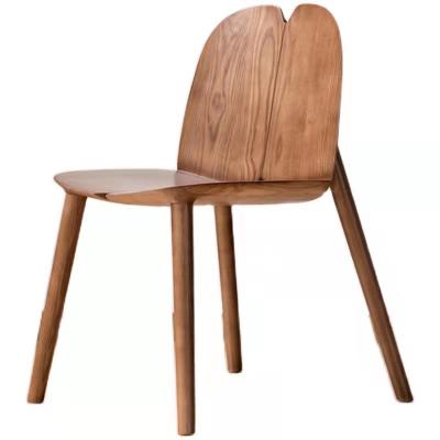 China Modern Design Light Luxury Nordic Style Wooden Chair Dining Chair Backrest Chair For Living Room Hotel for sale