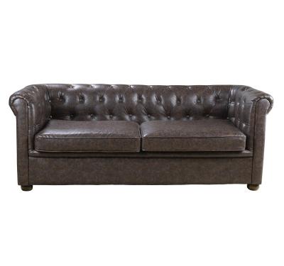 China Classic Design Tufted Leather Living Room Furniture Classic Design Chesterfield Chair Chesterfield Sofa For Beauty Salon Hotel for sale