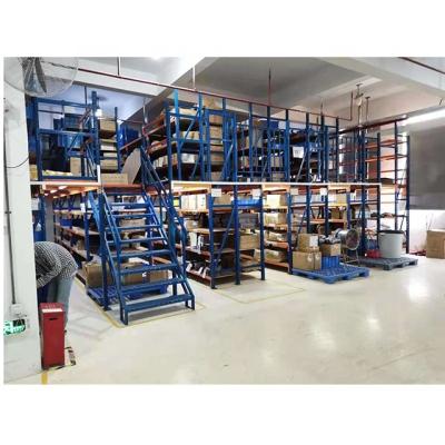 China Guangzhou Factory Wholesale Corrosion Protection Heavy Shelf Warehouse Storage Rack Attic Storage Multistory Rack for sale