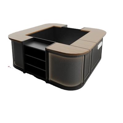 China Durable Hot Selling Brand New Modern Design Supermarket And Shopping Mall Cashier Counter for sale