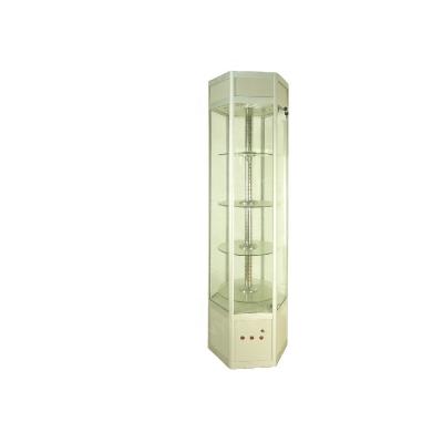 China Use For Supermarket Best Selling Rotating Glass Display Cabinet for sale