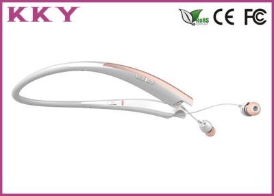 China Neckband Bluetooth Headphone with Retractile and Foldable Earbuds and Vibratory Function for sale