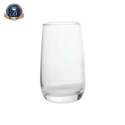 China Minimalist Transparent Egg Shape Glassware Drinking Tumbler Water Glass Cups for sale