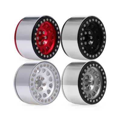 China Vehicles & 4PCS 1/10 RC Remote Control Rock Crawler Toys 2.2 Beadlock Wheel Aluminum Rims For Axial SCX10 RR10 90018 TRX4 TRX-6 Appearance 90048 for sale