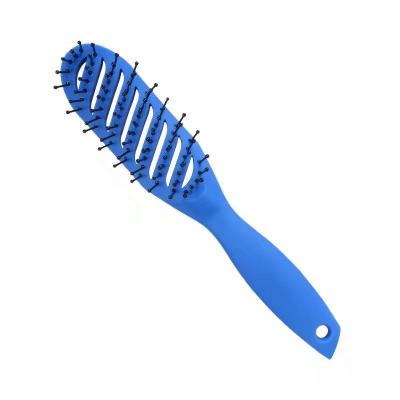 China Amazon Waterproof Hot Sales Vented Paddle Hair Brush Cavity Curved Hair Brush Detangling Brush for Curly Hair with Ultra Soft Bristles for sale