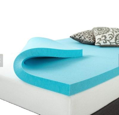 China Massage Hot Sale Gel Infused Memory Foam Topper Ventilated Memory Foam Bed Topper for sale