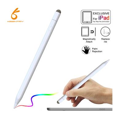 China Cell Phone Tablet Capacitive Active 2 in 1 Stylus Pen with Palm Rejection for iPad Apple Pencil 2 for sale