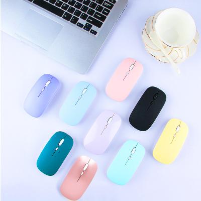 China Mini Ergonomic Silent 2.4Ghz Optical USB BT 5.0 Mouse Rechargeable BT Wireless Mouse For Laptop PC Computer for sale