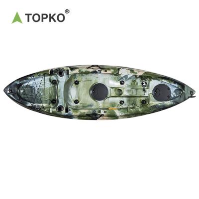 China TOPKO Factory Direct Sale Small Plastic Watercraft Single Seat Eco-friendly Durable Fishing Kayak for sale