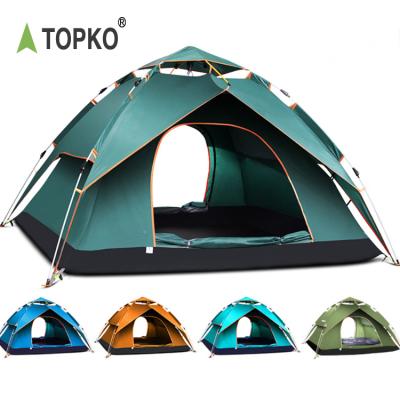 China TOPKO Straight Bracing Type 3 Seconds Easy Setup Camping Outdoor Weatherproof Tents for sale