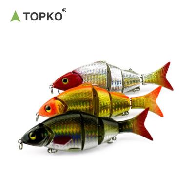 China TOPKO Wholesale Custom Classic Plastic and Steel Lure Knotty Lure Hard Bait Plastic Artificial Fishing Lure for sale