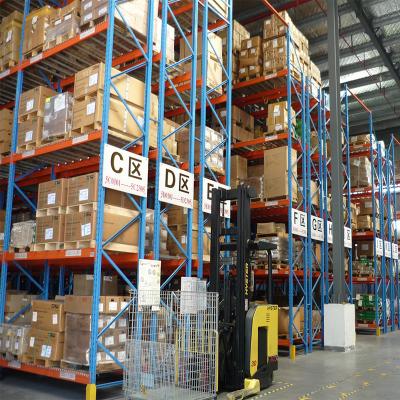 China Warehouse Storage System ISO Standard Galvanized Heavy Duty Steel Pallet Racking System for sale