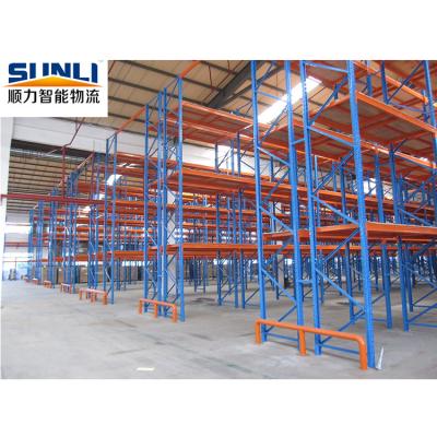 China Esd Protection Industrial SGS Storage Metal Shelving Rack With Steel Decking for sale