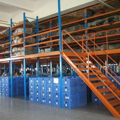 China Esd Protection Metal Steel Decking Mezzanine Racking For Warehouse Storage for sale